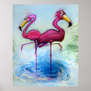 Poster Flamingos