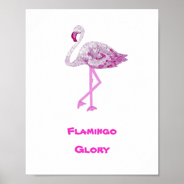 Poster Flamingos Glory (Frente)