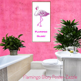 Poster Flamingos Glory