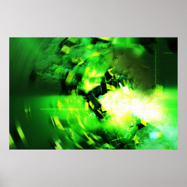 Poster Flash verde (Frente)