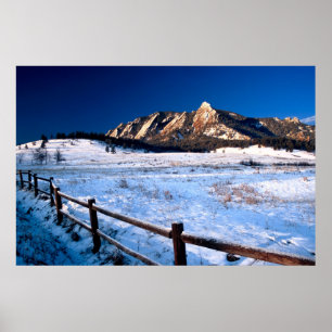Poster Flatirons Boulder Colorado