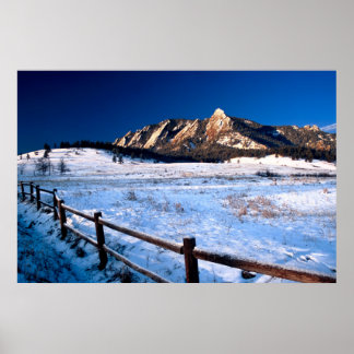 Poster Flatirons Boulder Colorado