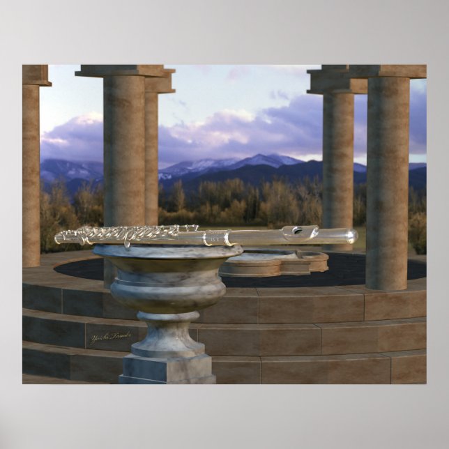Poster Flauta no Marble Vase 1a (Frente)