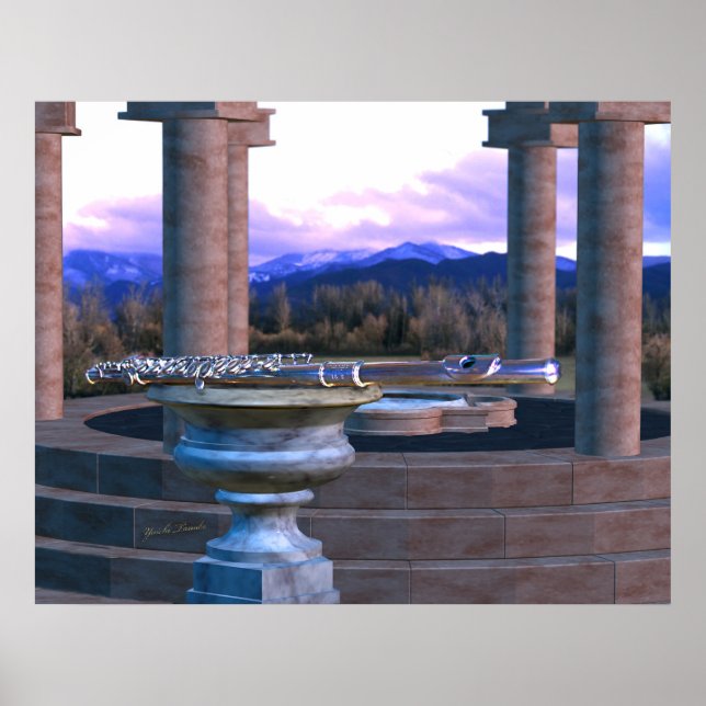 Póster Flauta no Marble Vase 1b (Frente)