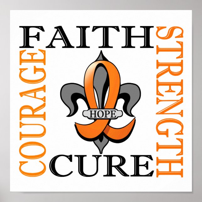 Poster Fleur De Lis 3 Leucemia (Frente)