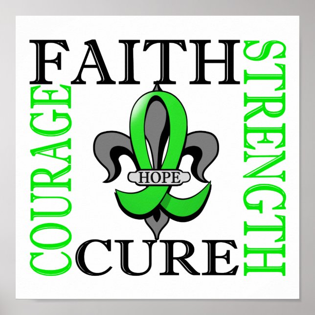 Póster Fleur De Lis 3 Linfoma Não Hodgkin (Frente)