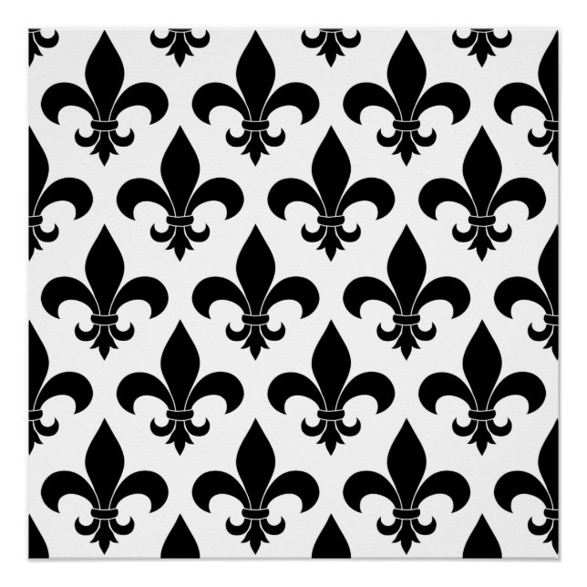 Póster Fleur de lis Pattern Classic (Frente)