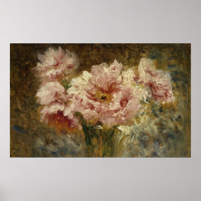 Poster Fleurs - Félix Ziem (Frente)