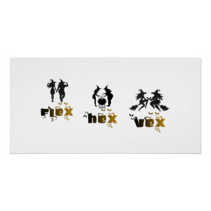 Póster Flex. Hex. Vex. Bruxas Corporalmente Positivas e D