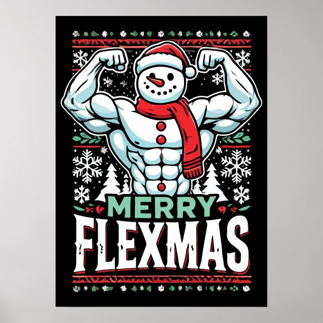 Poster Flexmas de feliz - Giro de Natal Flexível para Nev (Frente)