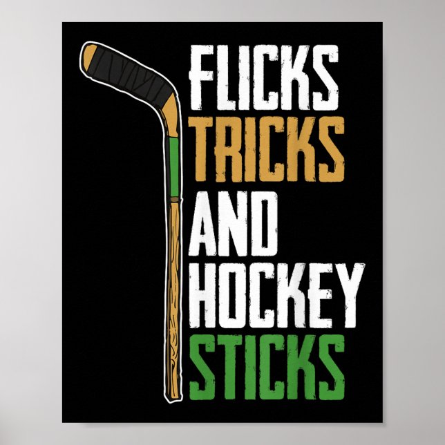 Poster Flicks Truques E Sticks De Hockey - Hóquei De Camp (Frente)