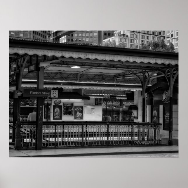 Poster Flinders Street Station Platform Melbourne (Frente)