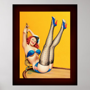 Poster Flirt Pulp Cobrir de Peter Driben