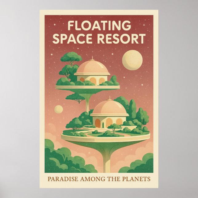 Poster Floating Space Resort (Frente)