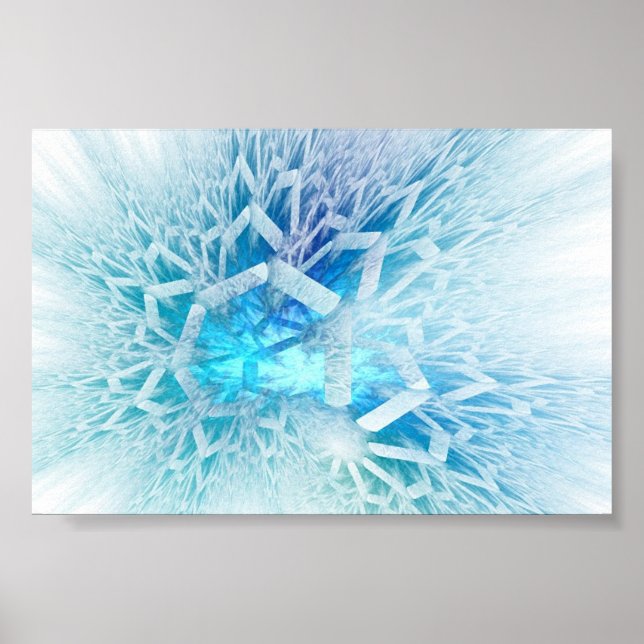 Póster Floco de neve (Frente)