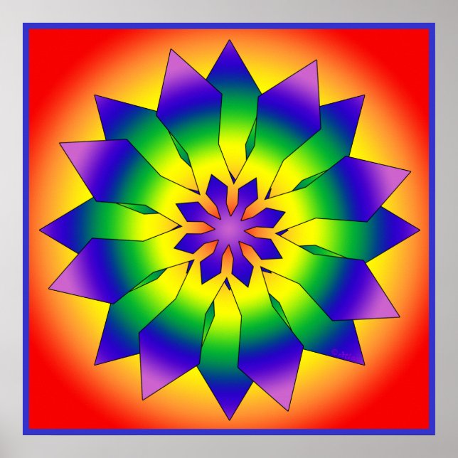 Póster Floco de neve 4444 (Frente)