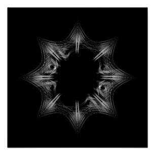 Póster Floco de Neve Buraco Negro -