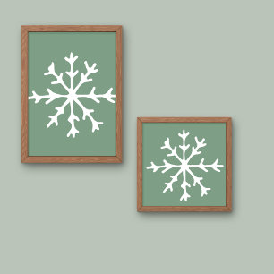 Poster Floco de neve de Natal