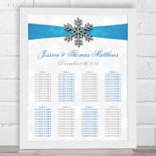 Póster Floco de neve diamante e Casamento no inverno de f