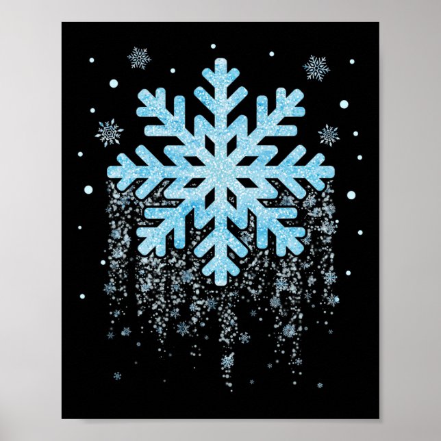 Poster Floco de neve Figurino Inverno de Natal Mens K (Frente)