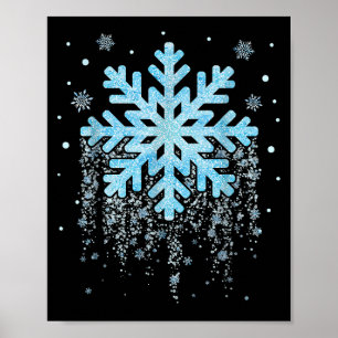 Poster Floco de neve Floco de inverno Marcha de Natal Mul