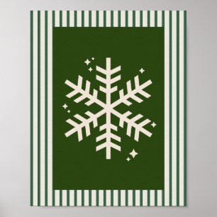 Poster Floco de Neve Verde Strike