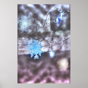 Póster flocos de neve