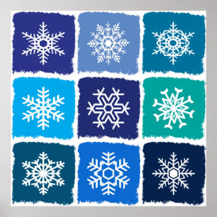 Póster Flocos de neve