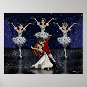Póster Flocos de neve do Nutcracker do Anime