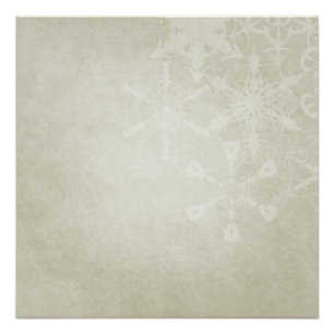 Póster Flocos de neve macios