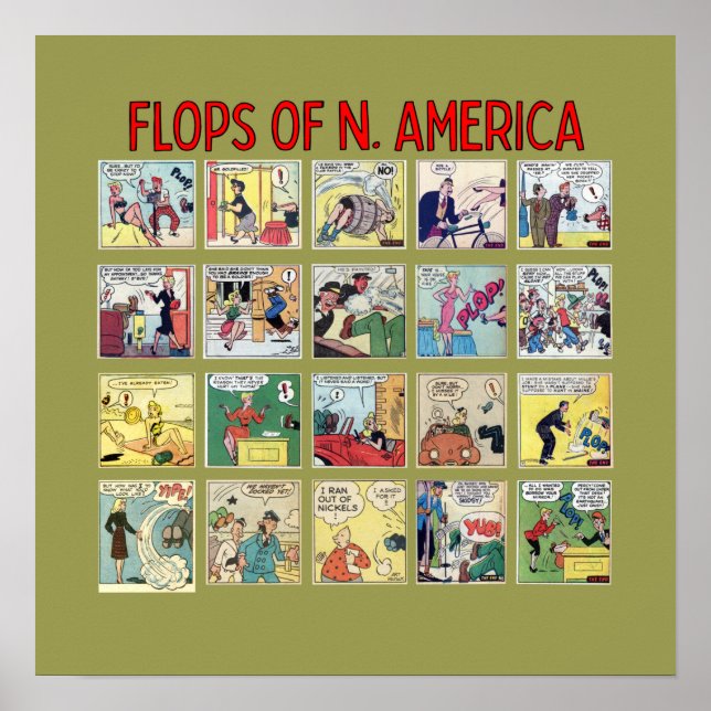 poster "Flops of N. America" (Frente)