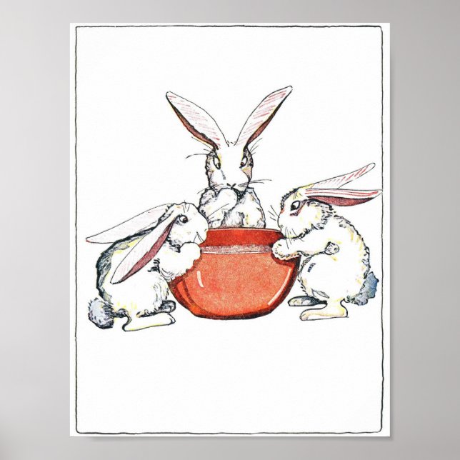 Poster Flopsy, Mopsy e Cotton Tail (Frente)