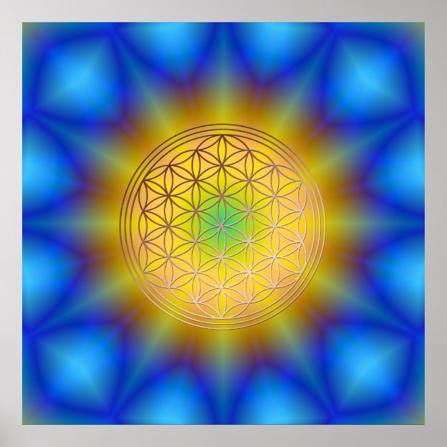 Póster Flor a vida motivo 10 (Frente)