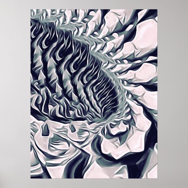 Poster flor abstrata (Frente)