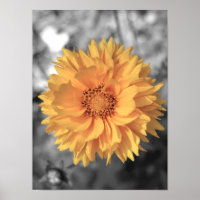 Flor Amarelo pintado