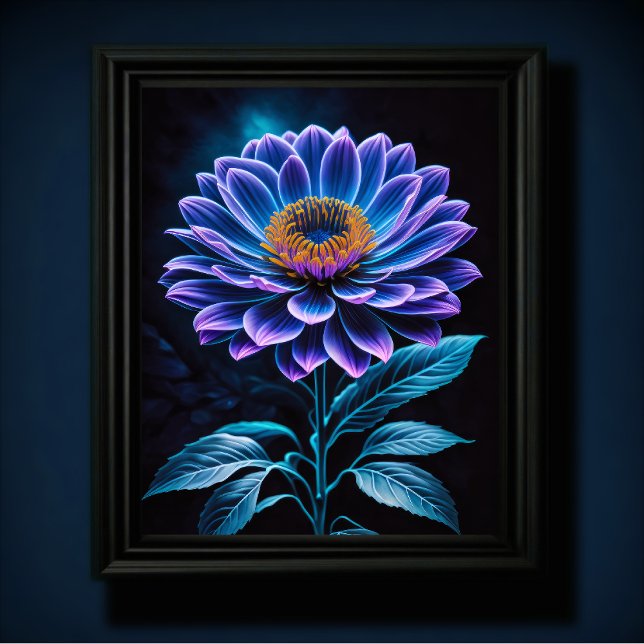 Poster Flor Azul (Criador carregado)