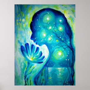 Poster Flor azul - o fantasma dela