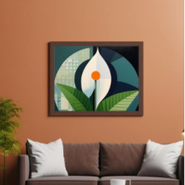 Poster Flor Bonita - buquê Florista - Lily de Paz Mínima