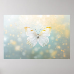 Poster Flor-Borboleta Natureza Serena Tranquil