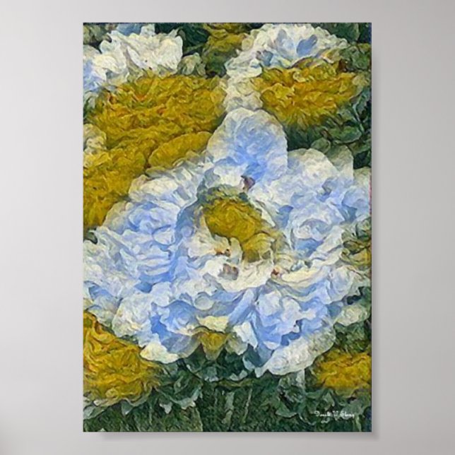 Poster Flor branca (Frente)