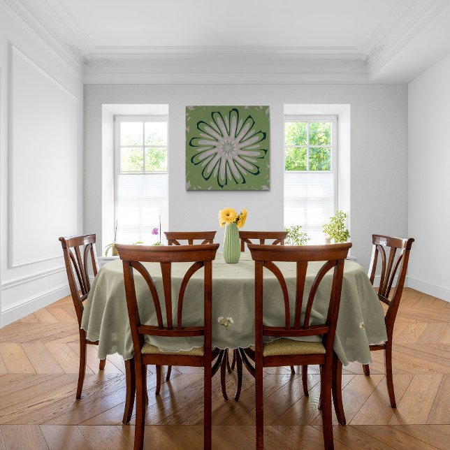 Póster Flor branca simples (Criador carregado)