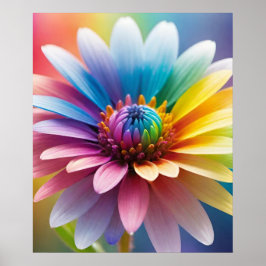 Poster Flor Colorido do Bokeh