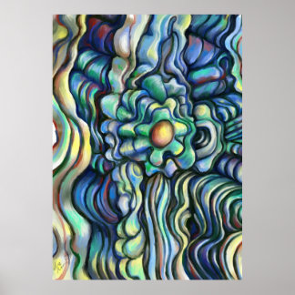 Poster Flor com Anotações