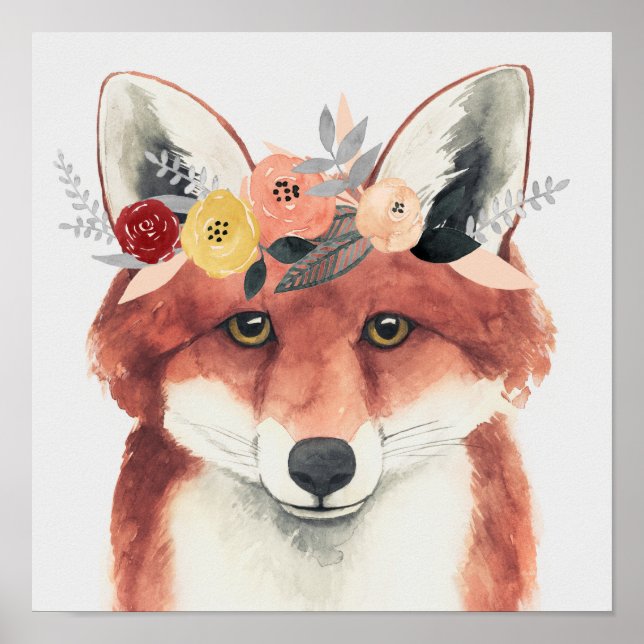 Poster Flor Coroa Florestal Fox (Frente)