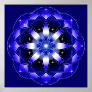 Póster Flor cósmica