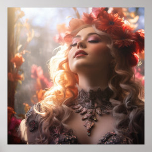 Poster Flor Crown Lady