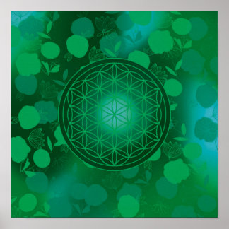 Poster flor da vida, chakra,zen,geométrico sagrado, purif