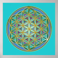 FLOR DA VIDA - Design 1 das Geometrias Sagradas