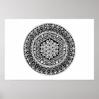 Póster Flor da vida mandala