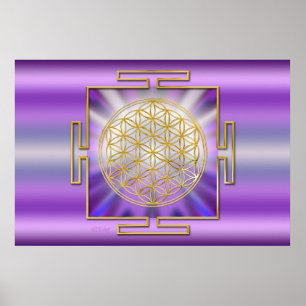 Póster Flor da vida Yantra
